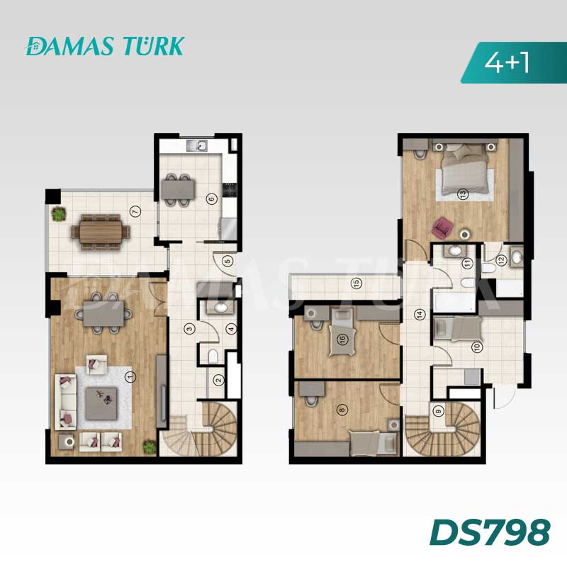 Luxury apartments for sale in Avcilar - Istanbul DS798 | Damasturk Real Estate 03