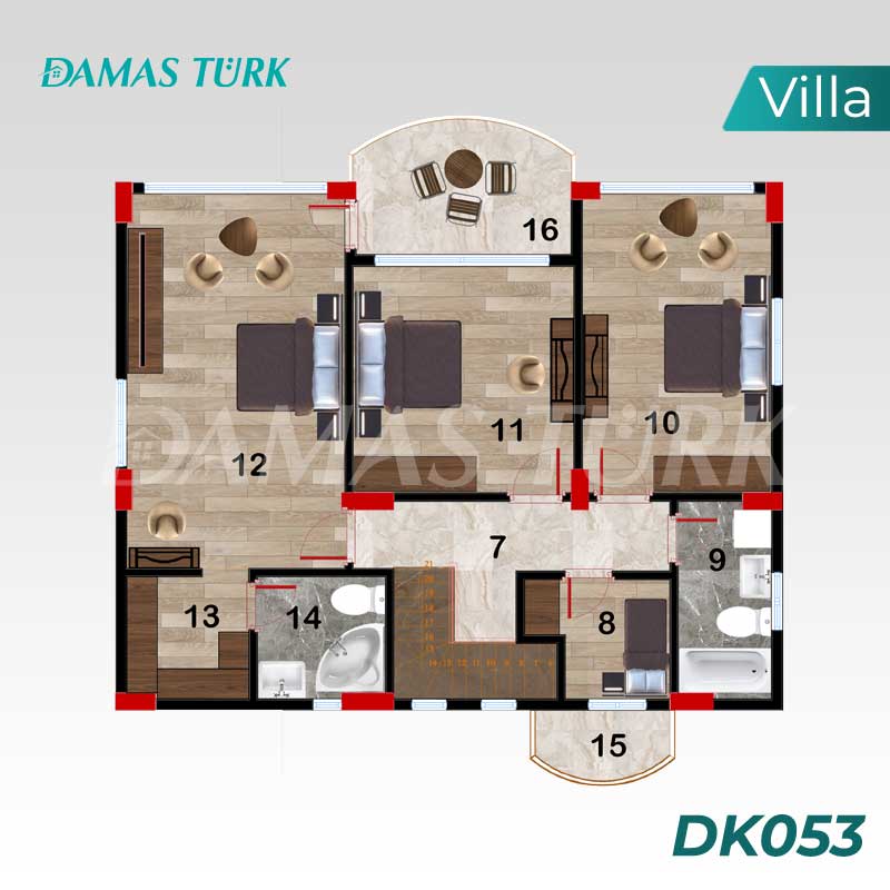 Villas à vendre à Basişekle - Kocaeli DK053 | Damasturk Immobilier  01