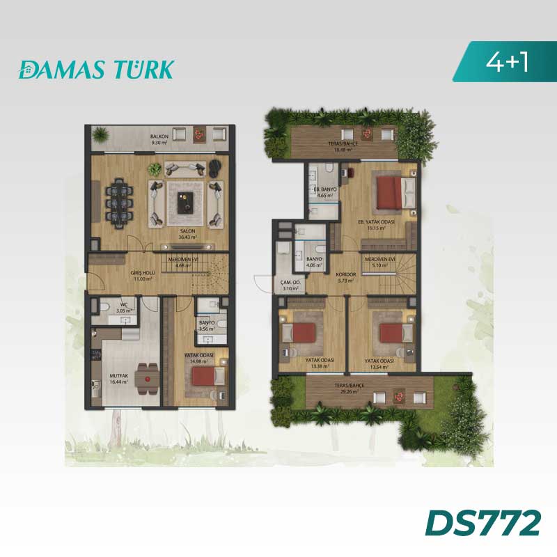 Luxury apartments for sale in Eyup Sultan - Istanbul DS772 | DAMAS TÜRK Real Estate 05