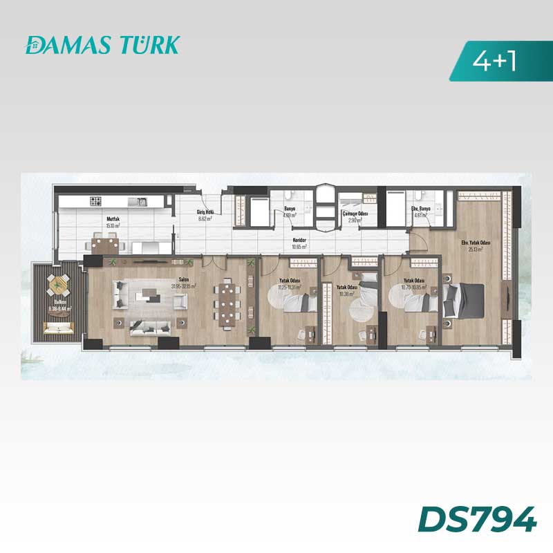 Luxury apartments for sale in Kucukcekmece - Istanbul DS794 | Damasturk Real Estate 04