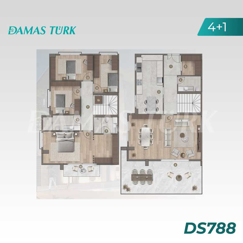 Luxury apartments for sale in Bahcesehir - Istanbul DS788 | DAMAS TÜRK Real Estate 04