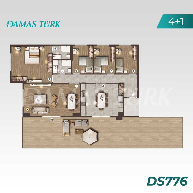 Apartments for sale in Buyukcekmece - Istanbul DS776 | DAMAS TÜRK Real Estate 04