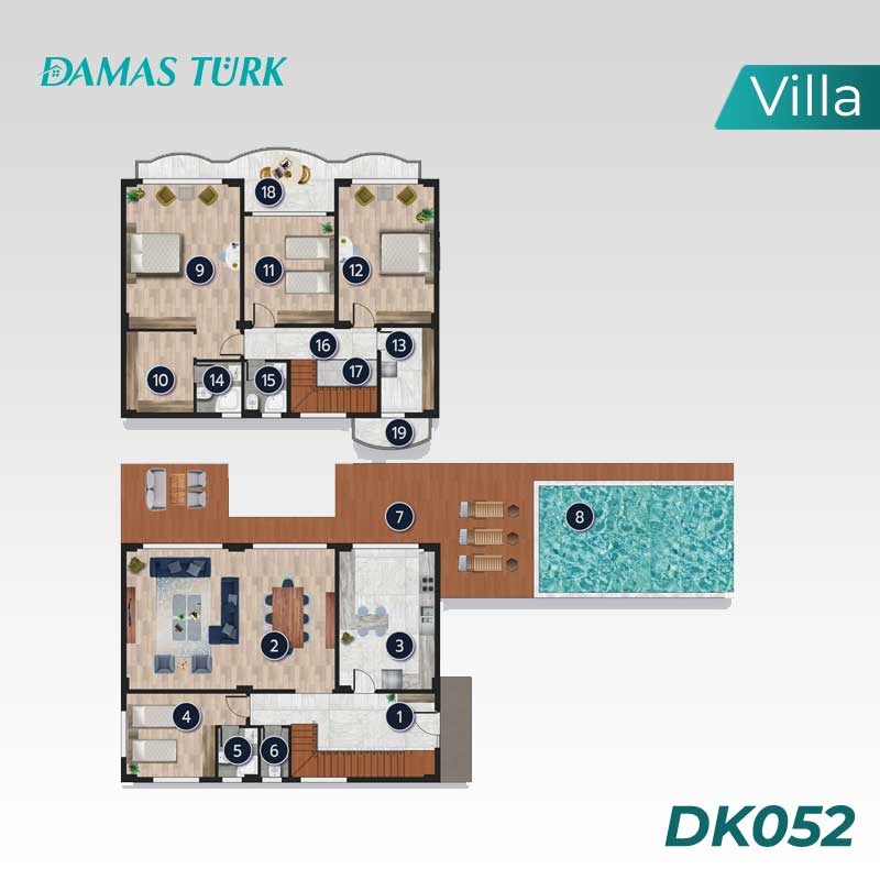 Villas à vendre à Basişekle - Kocaeli DK052 | Damasturk Immobilier  02