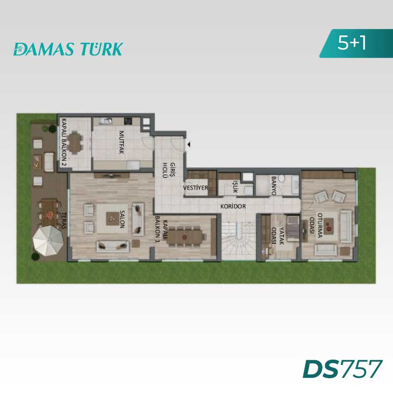 Apartments for sale in Ümraniye - Istanbul DS757 | Damas Turk Real Estate 09