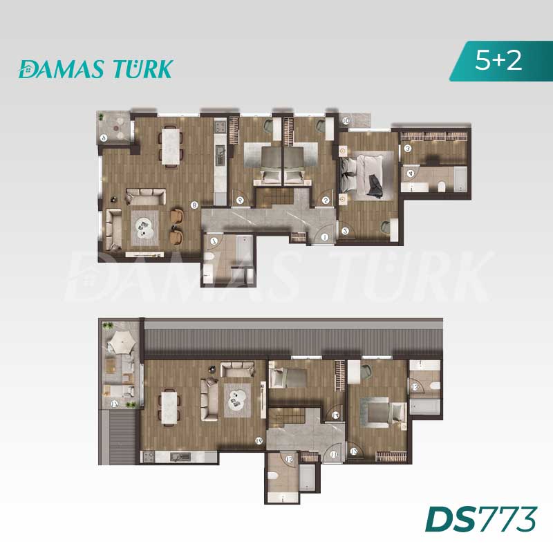 Apartments for sale in Beylikduzu - Istanbul DS773 | Damasturk Real Estate 07