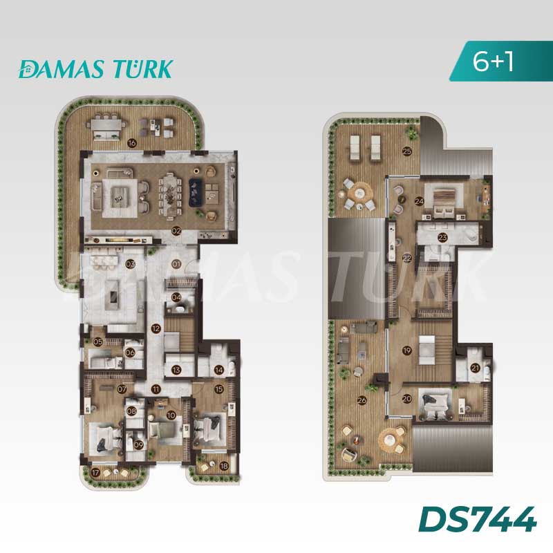 Appartements de luxe à vendre à Bakırköy - Istanbul DS744 | DAMAS TÜRK Immobilier 07