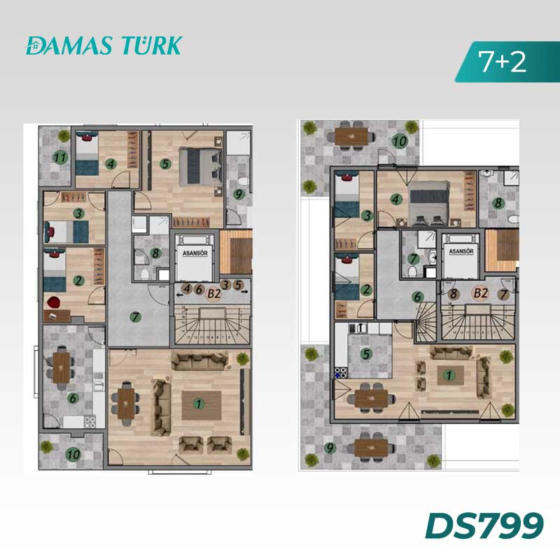Appartements à vendre à Beylikduzu - Istanbul DS799 | damasturk Immobilier 05