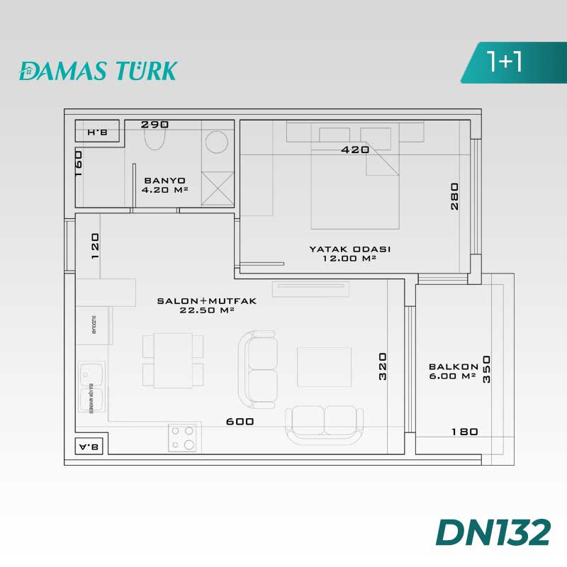 Appartements à vendre à Aksu - Antalya DN132 | Damasturk Immobilier  07