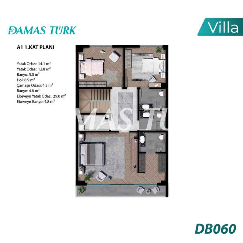 Villas à vendre à Nilüfer - Bursa DB060 | Immobilier Damasturk 01