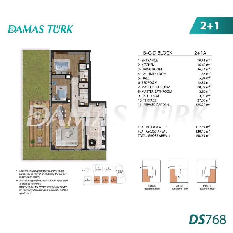 Appartements de luxe à vendre à Uskudar - Istanbul DS768 | DAMAS TÜRK Immobilier  01