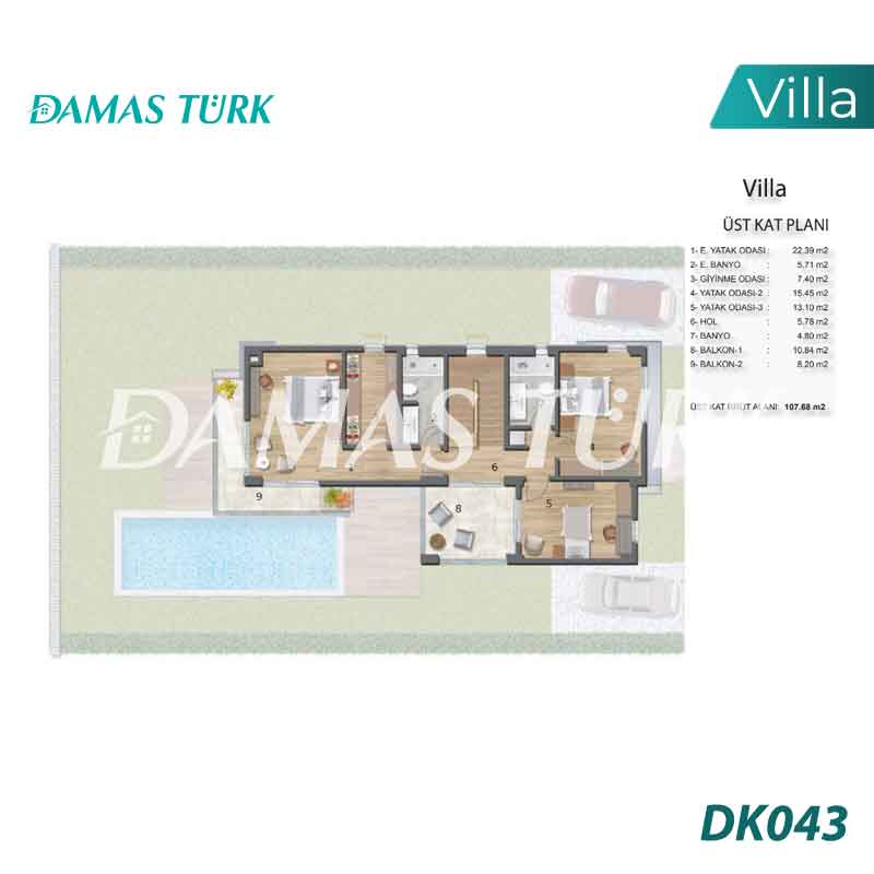 Villas à vendre à Izmit - Kocaeli DK044 | Immobilier Damasturk 02