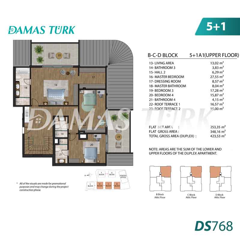 Appartements de luxe à vendre à Uskudar - Istanbul DS768 | DAMAS TÜRK Immobilier  08