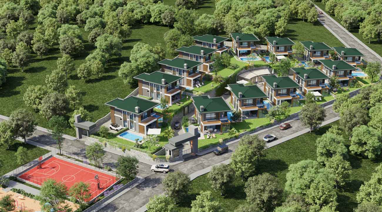 Villas à vendre à Kartepe - Kocaeli DK043 | Immobilier Damasturk 09