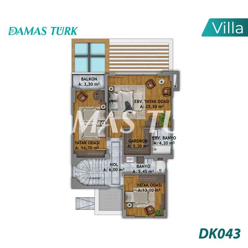 Villas à vendre à Kartepe - Kocaeli DK043 | Immobilier DAMAS TÜRK 01