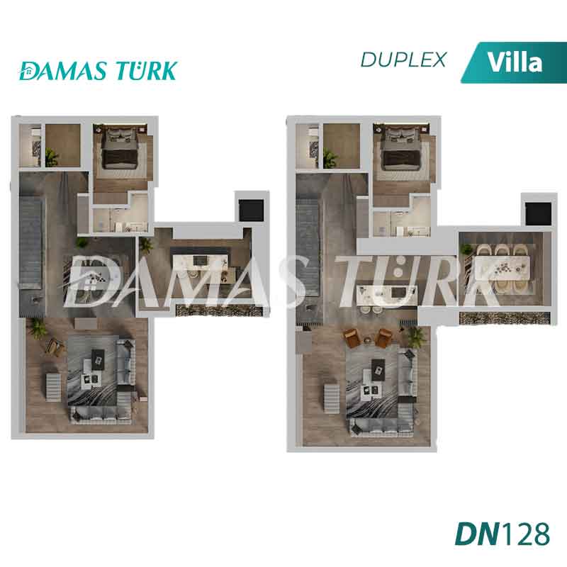 فلل للبيع في دوشمالتي - أنطاليا DN128 | داماس تورك العقارية  01