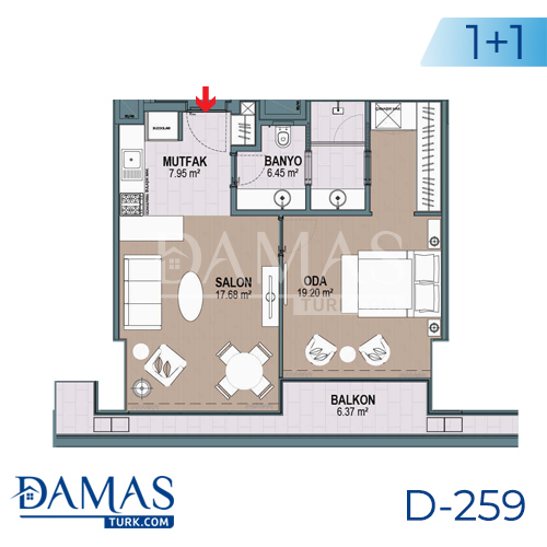 Damas Project D-259 in Istanbul - Floor plan picture 02