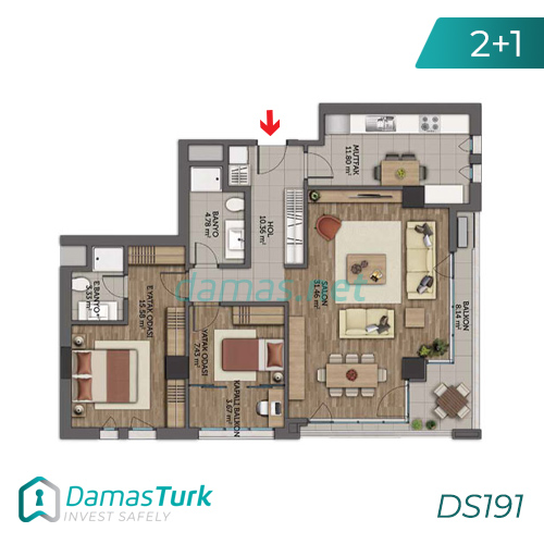 Istanbul Property - Turkey Real Estate - DS191 || damas.net 03
