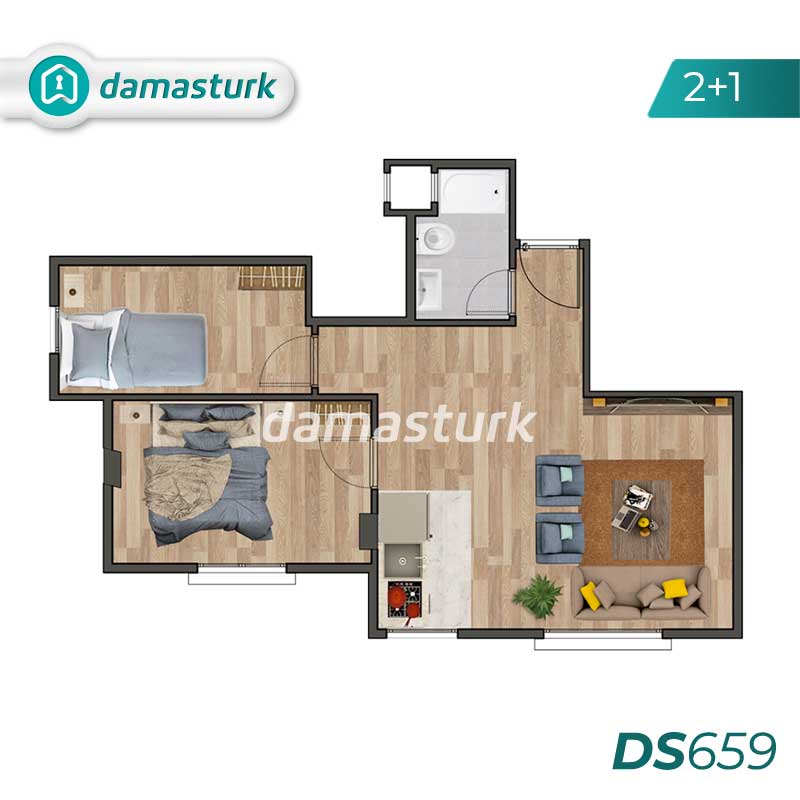 Apartments for sale in Kağıthane - Istanbul DS659 | damasturk Real Estate 03