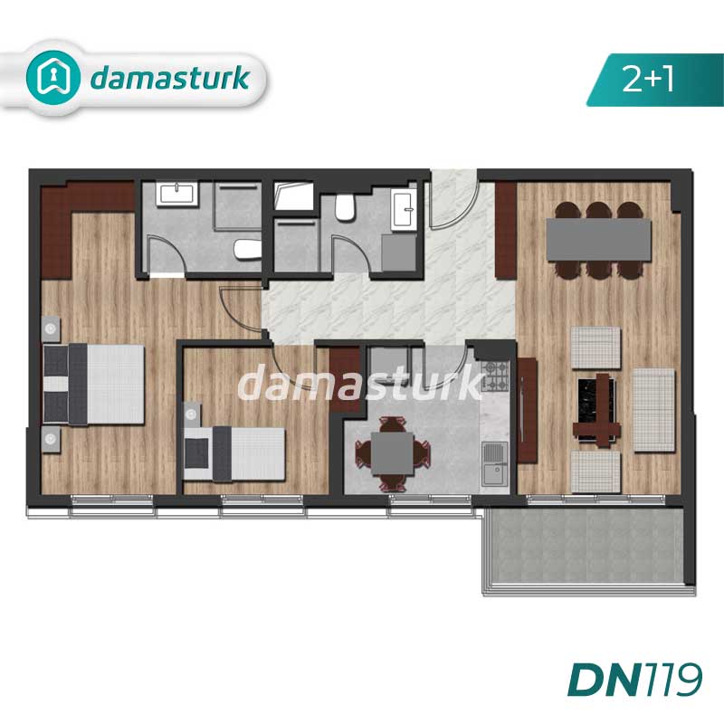 Appartements de luxe à vendre à Kepez - Antalya DN119 | DAMAS TÜRK Immobilier 02
