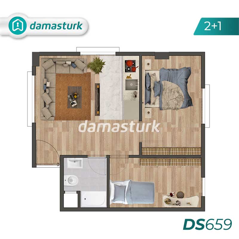 Apartments for sale in Kağıthane - Istanbul DS659 | damasturk Real Estate 02