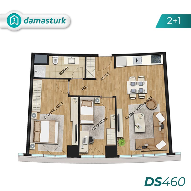 Appartements à vendre à Maltepe - Istanbul DS460 | DAMAS TÜRK Immobilier 02