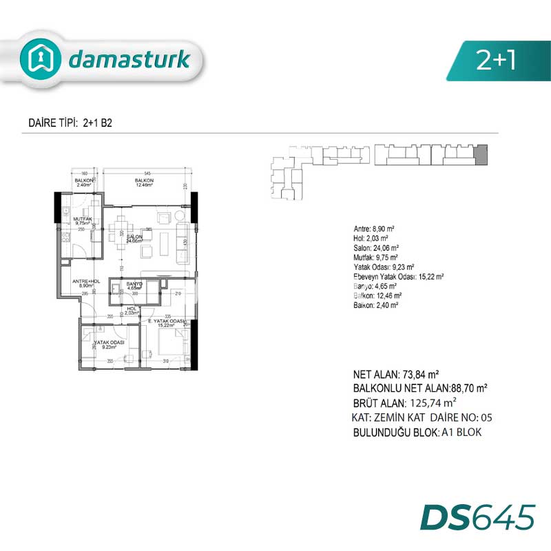 Apartments for sale in Küçükçekmece - Istanbul DS645 | DAMAS TÜRK Real Estate 02