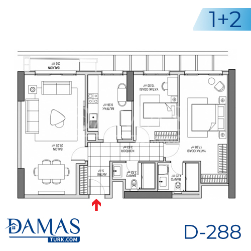 Damas Project D-288 in Istanbul - Floor plan picture 02