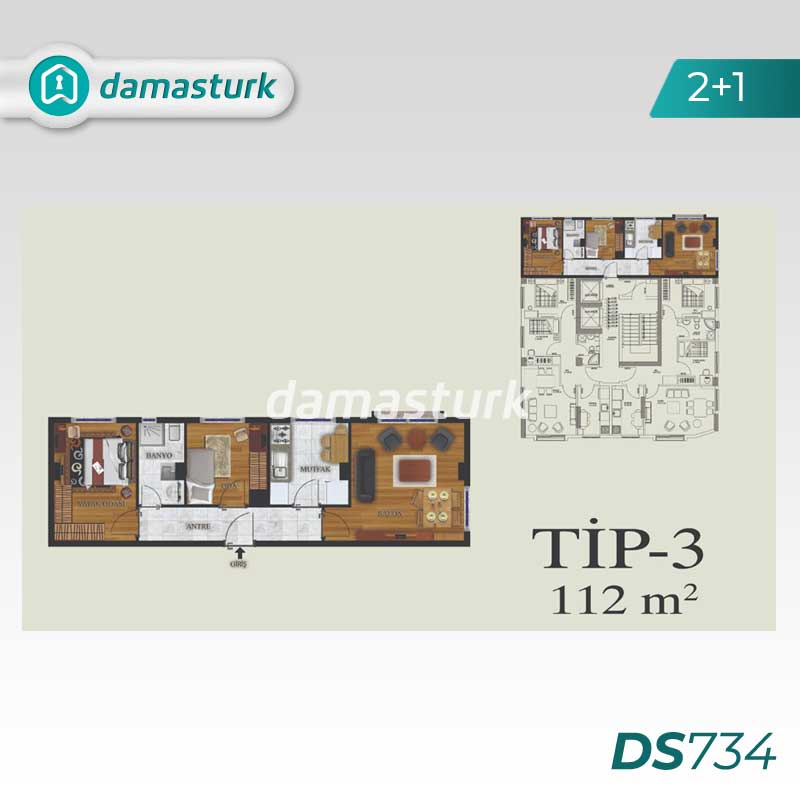 Appartements à vendre à Esenyurt - Istanbul DS734 | damasturk Immobilier 01