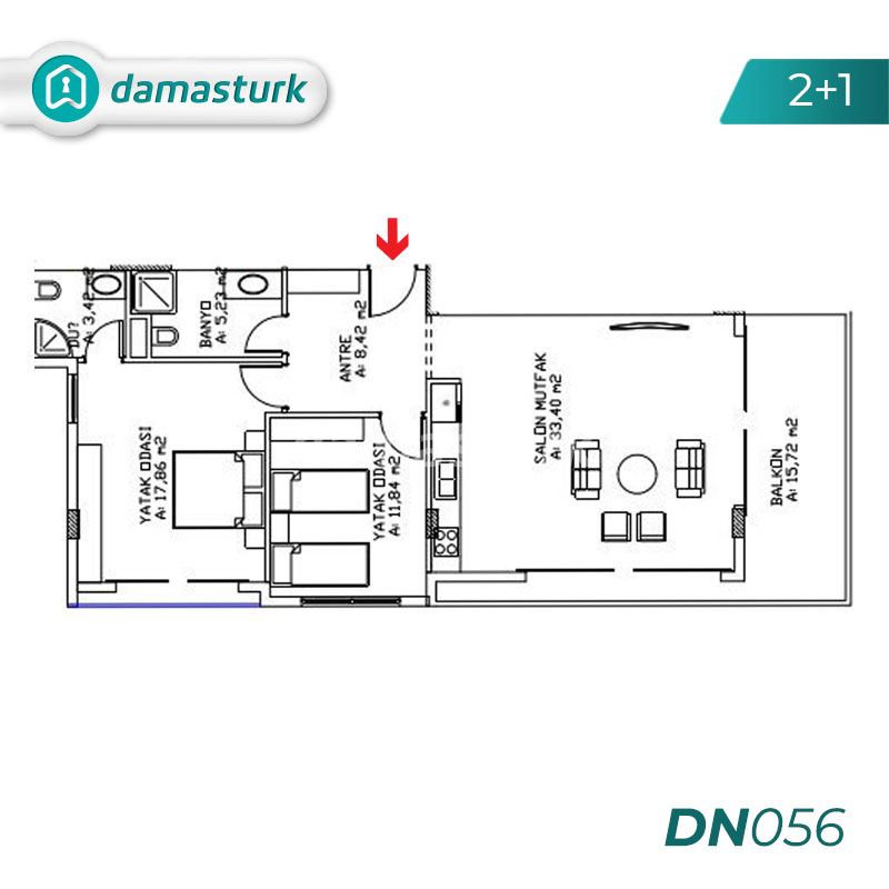Apartments for sale in Antalya - Turkey - Complex DN056 || damasturk Real Estate Company 02