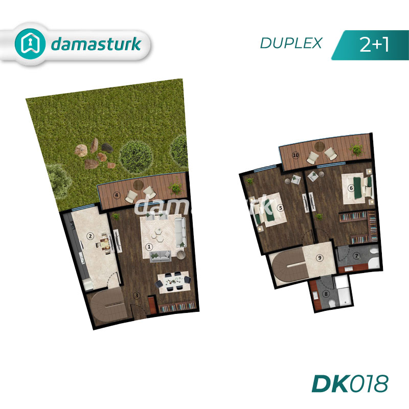 Appartements à vendre à Başiskele - Kocaeli DK018 | DAMAS TÜRK Immobilier 02