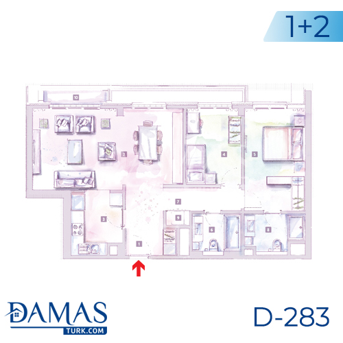 Damas Project D-283 in Istanbul - Floor plan picture 02