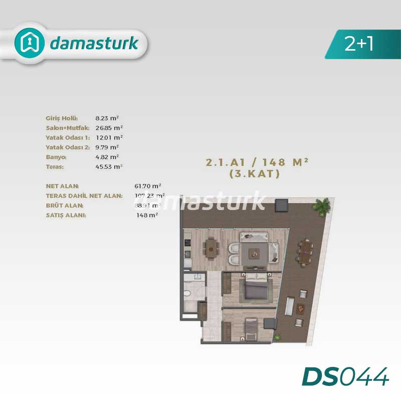 Real estate for sale Bayrampaşa - Istanbul DS044 | damasturk Real Estate 03