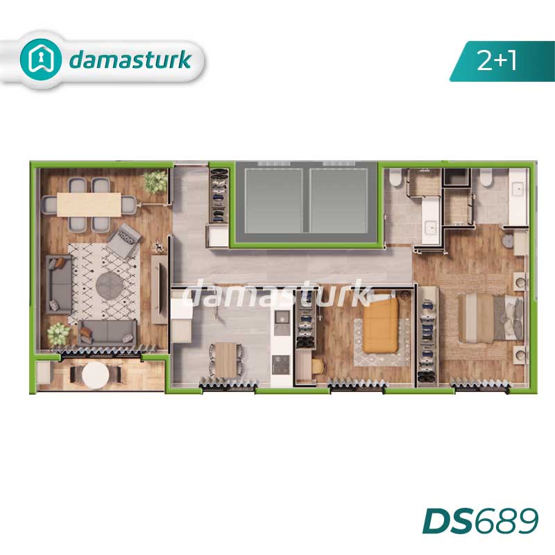 Apartments for sale in Kartal - Istanbul DS689 | damasturk Real Estate 03