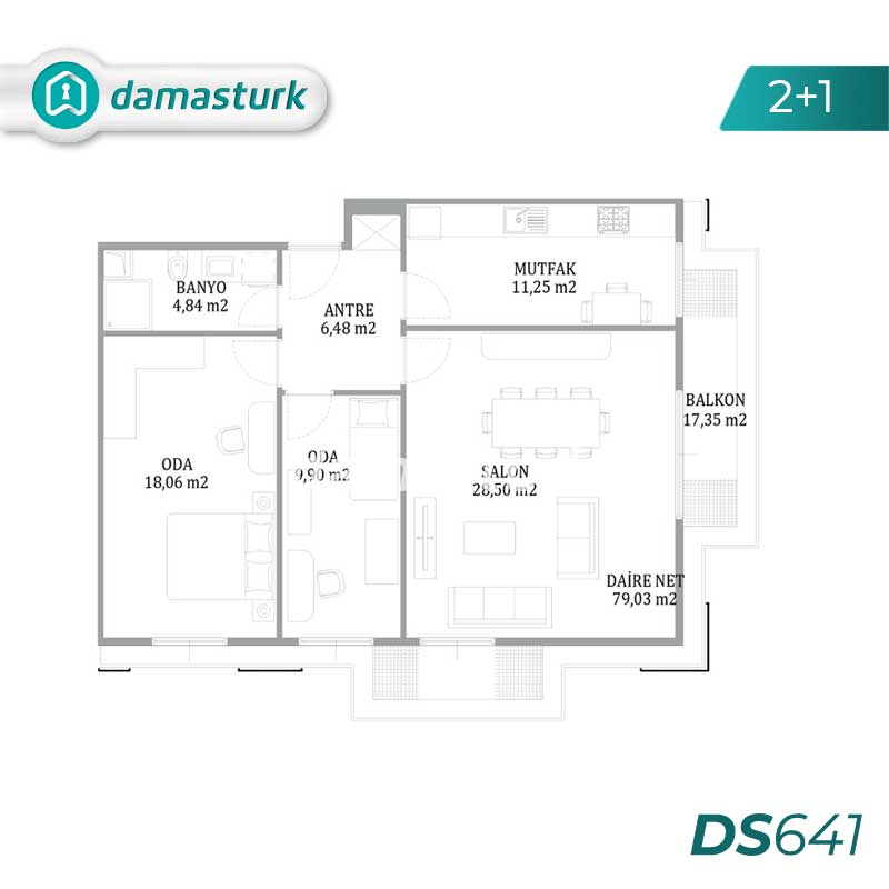 Apartments for sale in Maltepe - Istanbul DS641 | DAMAS TÜRK Real Estate 02