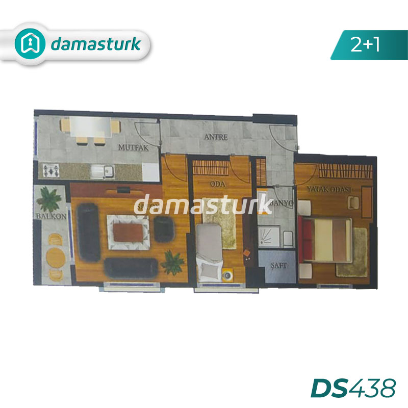 شقق للبيع في اسنيورت - اسطنبول DS438 | داماس تورك العقارية  01