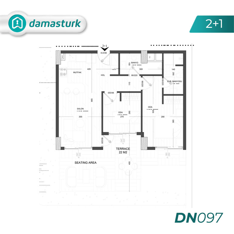 Appartements à vendre à Aksu - Antalya DN097 | damasturk Immobilier 02