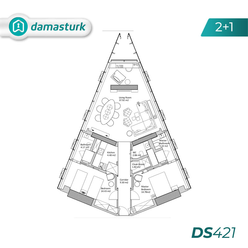 Apartments for sale in Bağcılar - Istanbul DS421 | damasturk Real Estate 02