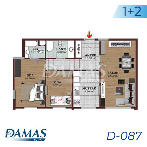 Damas Project D-087 in Istanbul - Floor Plan picture 01