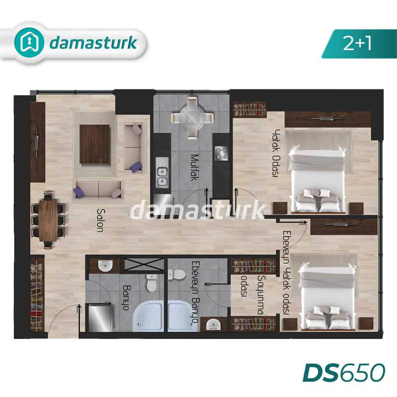 آپارتمان برای فروش در اسنیورت - استانبول DS650 | املاک داماستورک 03