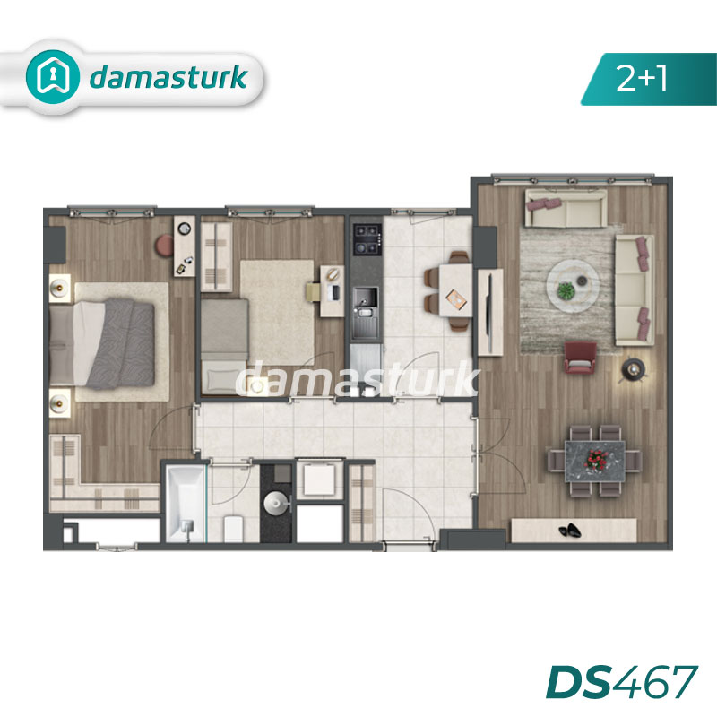 Appartements à vendre à Zeytinburnu - Istanbul DS467 | damasturk Immobilier 02