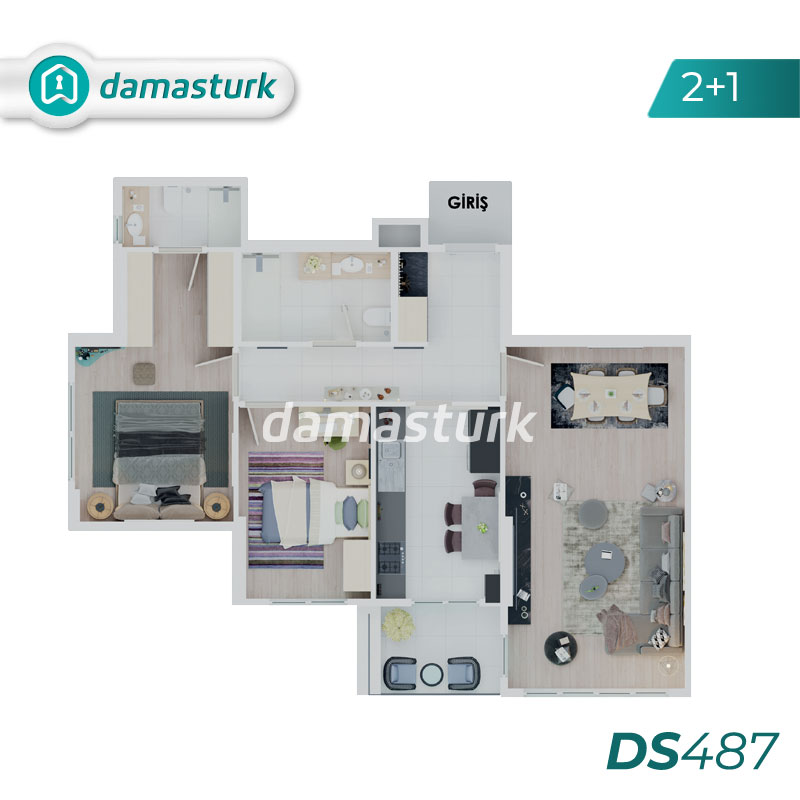 Apartments for sale in Bahçeşehir - Istanbul DS487 | damasturk Real Estate 01