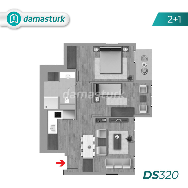شقق للبيع في تركيا - المجمع  DS320 || شركة داماس ترك العقارية  02