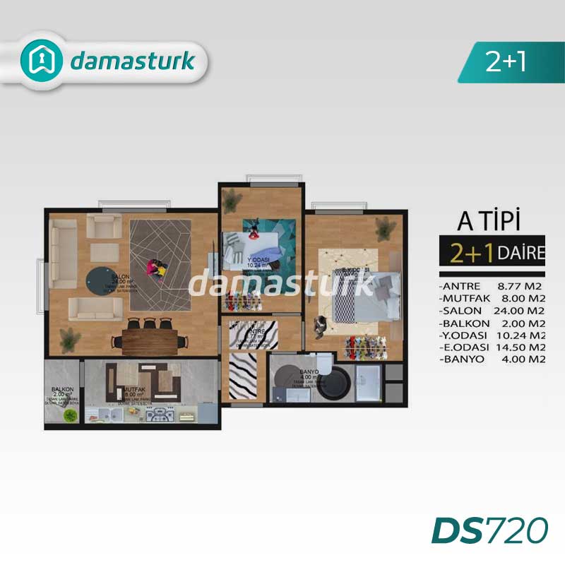 Real estate for sale in Eyupsultan - Istanbul DS720 | damasturk Real Estate 02