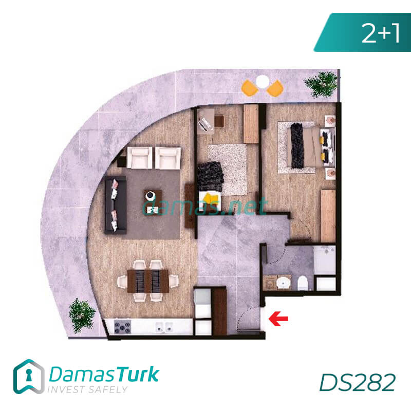 Investment complex ready for housing and installment in the European area, Istanbul zeytinburnu region DS282 || damas.net 03