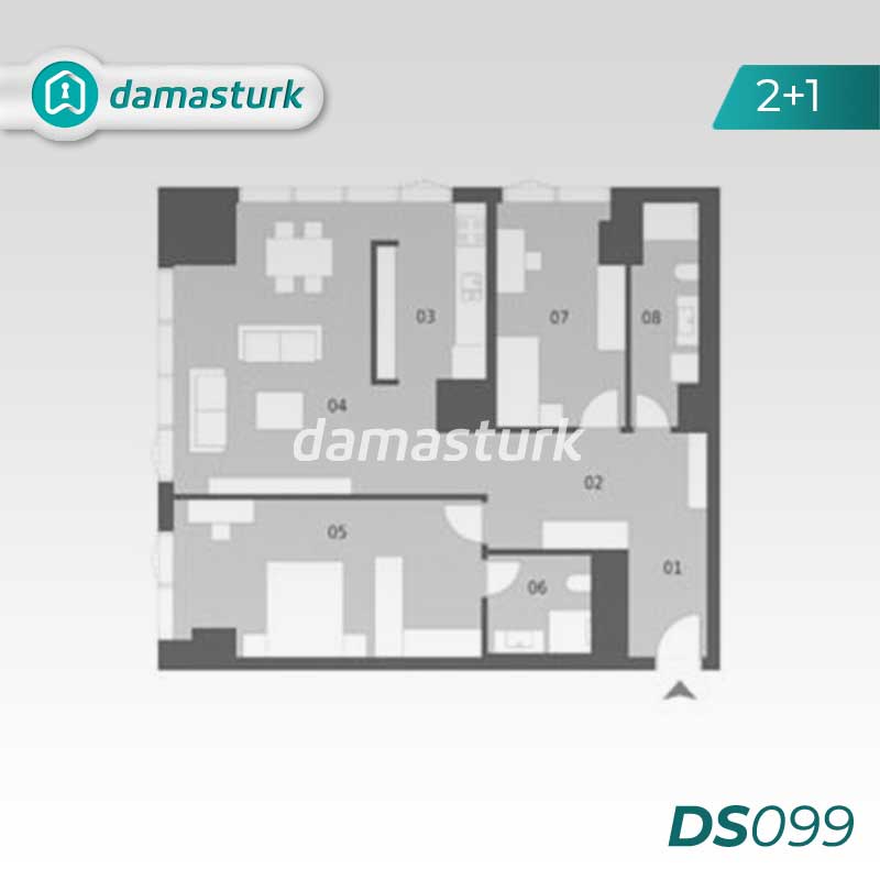 Apartments for sale in Bakırköy - Istanbul  DS099 | damasturk Real Estate  02