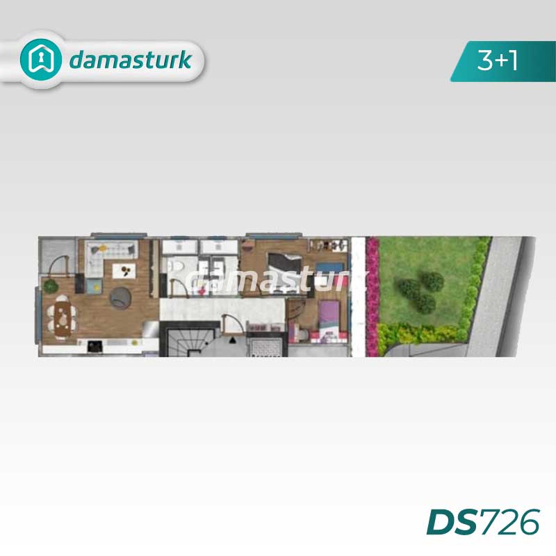 فروش آپارتمان لوکس در بشیکتاش - استانبول DS726 | املاک داماستورک 02