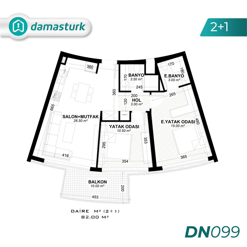 Apartments for sale in Aksu - Antalya DN099 | damasturk Real Estate 02