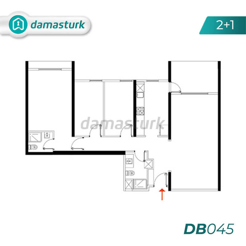 فروش آپارتمان در عثمان غازي - بورصا DB045 | املاک داماس تورک 01