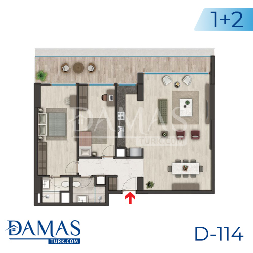 Damas Project D-114 in Istanbul - Floor plan picture 02