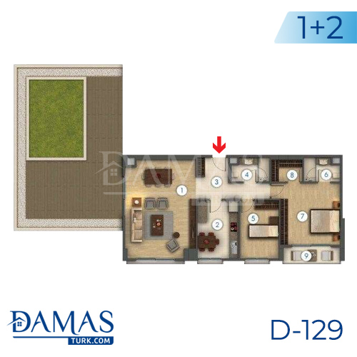 Damas Project D-129 in Istanbul - Floor plan picture 02